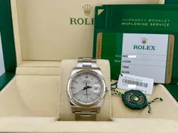 ROLEX DATEJUST 116234 36MM SILVER DIAL STAINLESS STEEL BOX PAPER 2018