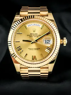 Rolex Day-Date 40 228238-0006 Gold President Bracelet with Gold Bezel