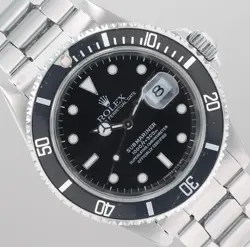 ROLEX SUBMARINER 16610 40MM STEEL BLACK DIAL ROTATING BEZEL OYSTER BAND WATCH