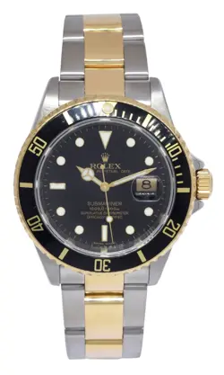 GOLD/STEEL BLACK MENS