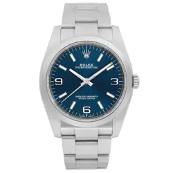 ROLEX OYSTER PERPETUAL 36 STEEL BLUE DIAL AUTOMATIC MEN WATCH 116000