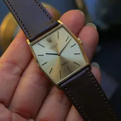 Rolex Cellini Ref. 4122 18k Gold Jumbo Hexagon 29 mm Manual Wind 1976