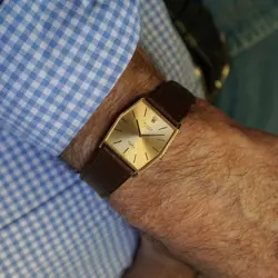 Rolex Cellini Ref. 4122 18k Gold Jumbo Hexagon 29 mm Manual Wind 1976