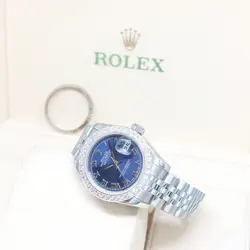 ROLEX 26MM BLUE ROMAN DATEJUST REF: 179174 (M)