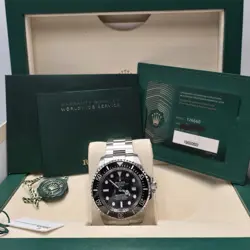 MINT PAPERS 2022 ROLEX SEA-DWELLER DEEPSEA BLACK 126660 44MM STEEL WATCH BOX