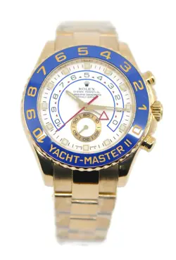 ROLEX YACHTMASTER II 18K YELLOW GOLD WATCH 116688