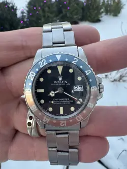 Rolex 1675 GMT Master Pepsi Vintage Oyster w/ Service Card 40mm