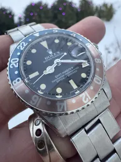 Rolex 1675 GMT Master Pepsi Vintage Oyster w/ Service Card 40mm
