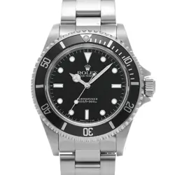 ROLEX 14060 SUBMARINER BLACK MENS WRISTWATCH WITH BOX & PAPER