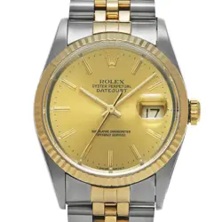 ROLEX 16233 DATEJUST CHAMPAGNE MENS WRISTWATCH