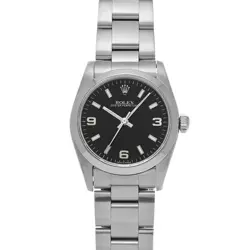 ROLEX 67480 OYSTER PERPETUAL BLACK UNISEX WRISTWATCH