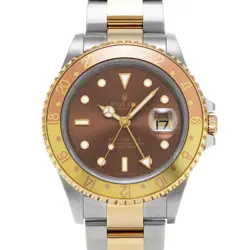 ROLEX 16713 GMT-MASTERII BROWN MENS WRISTWATCH WITH BOX & PAPER