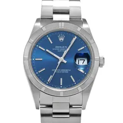 ROLEX 15210 OYSTER PERPETUAL DATE BLUE MENS WRISTWATCH