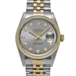 16233G DATEJUST GRAY/DIAMOND