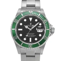 ROLEX 16610LV SUBMARINER DATE BLACK MENS WRISTWATCH