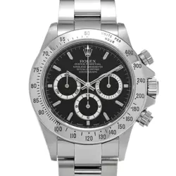 ROLEX 16520 COSMOGRAPH DAYTONA BLACK MENS WRISTWATCH WITH BOX & PAPER