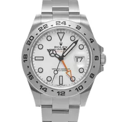 ROLEX 216570 EXPLORER II WHITE MENS WRISTWATCH WITH BOX & PAPER