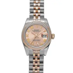 ROLEX 179171 DATEJUST PINK/DIAMOND WOMEN WRISTWATCH WITH BOX & PAPER