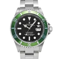 ROLEX 16610LV SUBMARINER DATE BLACK MENS WRISTWATCH WITH BOX & PAPER