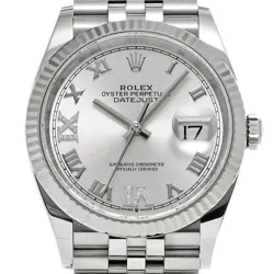 SILVER/DIAMOND MENS WRISTWATCH