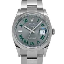 ROLEX 126200 DATEJUST 36 SLATE MENS WRISTWATCH WITH BOX & PAPER