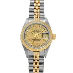 HOUNDSTOOTH/DIAMOND WOMEN WRISTWATCH