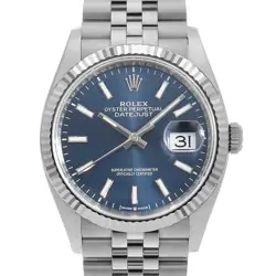 ROLEX DATEJUST 36 126234 BLUE BAR 5 ROWS JUBILEE BRACELET RANDOM NUMBER UNUS...