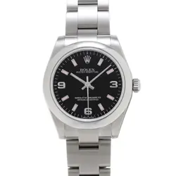 ROLEX 177200 OYSTER PERPETUAL 31 BLACK UNISEX WRISTWATCH WITH BOX & PAPER