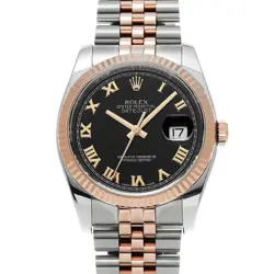 ROLEX 116231 DATEJUST BLACK MENS WRISTWATCH