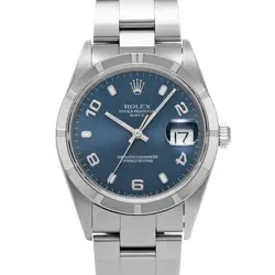 BLUE MENS WRISTWATCH