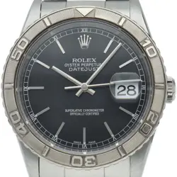 ROLEX DATEJUST MEN'S WATCH OYSTER THUNDERBIRD 16264(F) BOX WARRANTY REPAIR C...