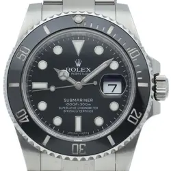 ROLEX SUBMARINER DATE WATCH WITH MIRRORED BUCKLE 116610LN BOX WARRANTY CARD ...