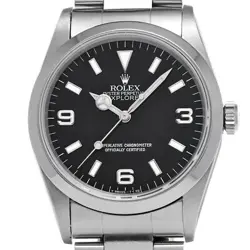 USED ROLEX Explorer 14270 Black Case: 36×36mm Band: 18.5cm Men's Watch #107511