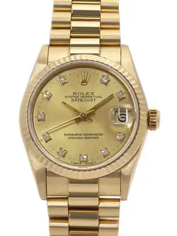 ROLEX DATEJUST DIAMOND 68278G L BOYS AUTOMATIC #T031