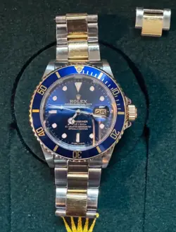 YELLOW GOLD/STEEL WATCH
