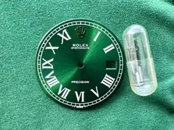 ROLEX OYSTERDATE PRECISION CUSTOM GREEN DIAL REF. 6694 W/ HANDS - OC#325