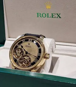 VINTAGE SKELETON WATCH BASED ON A 1925 ROLEX POCKET WATCH MOVEMENT.