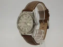 Mens Rolex Datejust 1625 1970s Turn-O-Graph 36mm 18k Gold Thunder Auto