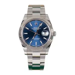 ROLEX DATEJUST 126334 BLUE STICK OYSTER 41MM STEEL WATCH 2023