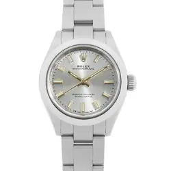 ROLEX OYSTER PERPETUAL 28 276200 SILVER RANDOM NUMBER SECOND HAND WOMEN