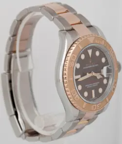 MINT 2019 PAPERS ROLEX YACHT-MASTER CHOCOLATE 40MM 18K ROSE GOLD YM1 116621 BOX