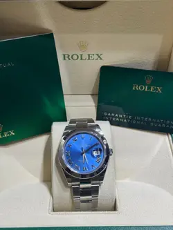 2023 ROLEX DATEJUST 126300 OYSTER BRACELET BLUE DIAL WITH BOX AND PAPERS