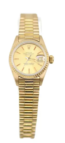 ROLEX DATEJUST 18K YELLOW GOLD WATCH 6917