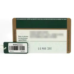 Rolex Submariner Date Black Dial Steel Mens Watch 16610 Box Card