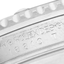 Rolex Submariner Date Black Dial Steel Mens Watch 16610 Box Card