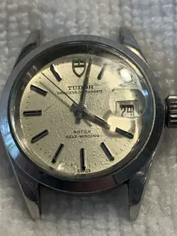 Vintage—- lady’s ROLEX - TUDOR,,, 7616/0,,, oyster , quick set,,,, NR