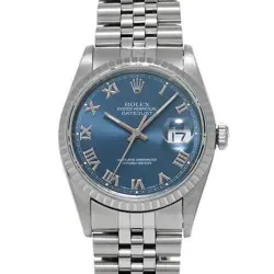 USED ROLEX DATEJUST 16220 BLUE CASE: 36×36MM BAND: 20CM MEN'S WATCH #101131