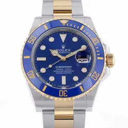 ROLEX SUBMARINER-DATE 41MM STEEL 18K YELLOW GOLD BLUE DIAL 126613LB