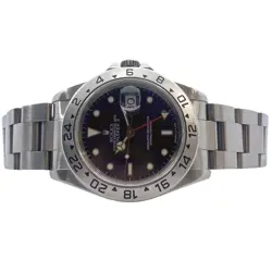 ROLEX 16570 Explorer 2 Black Men's Silver #KN215