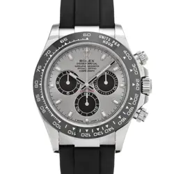 STEEL/BLACK MENS WRISTWATCH